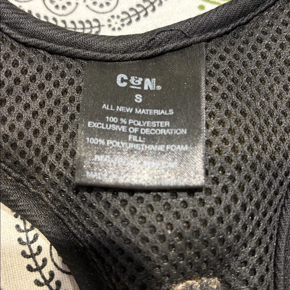 Cooper & Nash Reflective Black Dog Harness Sz S